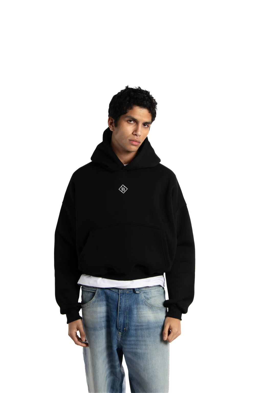 Felpa Hoodie Over Uomo – Milano Map Multicolore