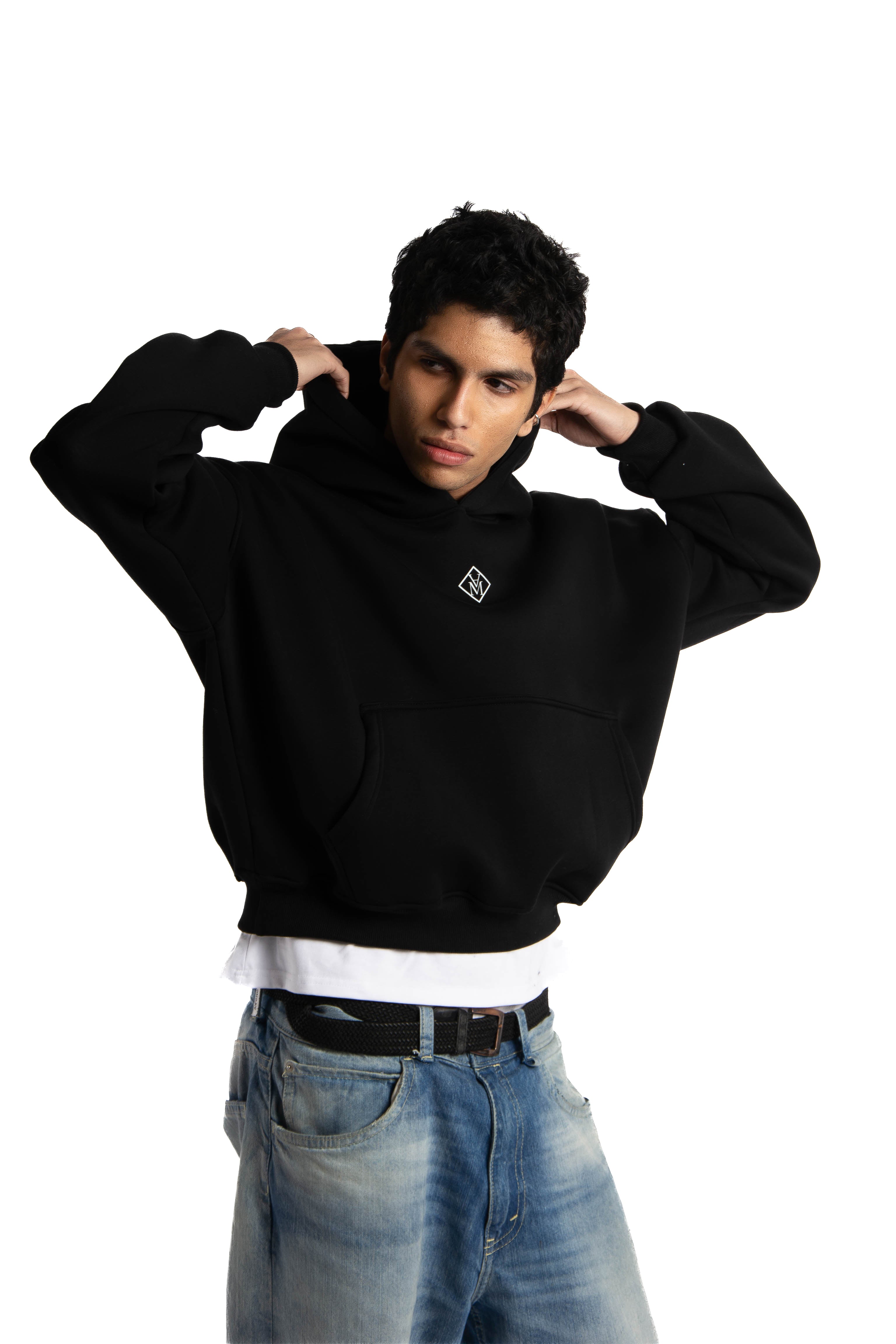 Felpa Hoodie Over Uomo – Milano Map Multicolore