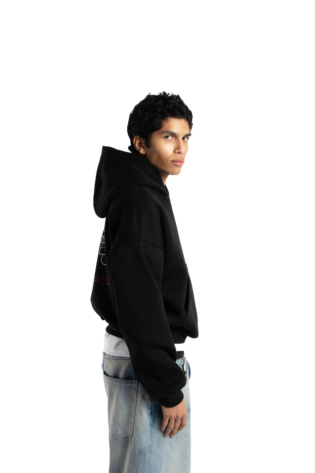 Felpa Hoodie Over Uomo – Milano Map