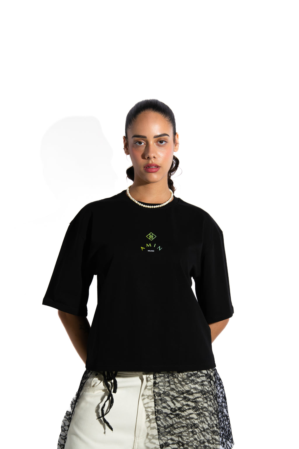 Amin Milano Core Edition T-Shirt - Logo Sfumato/Donna