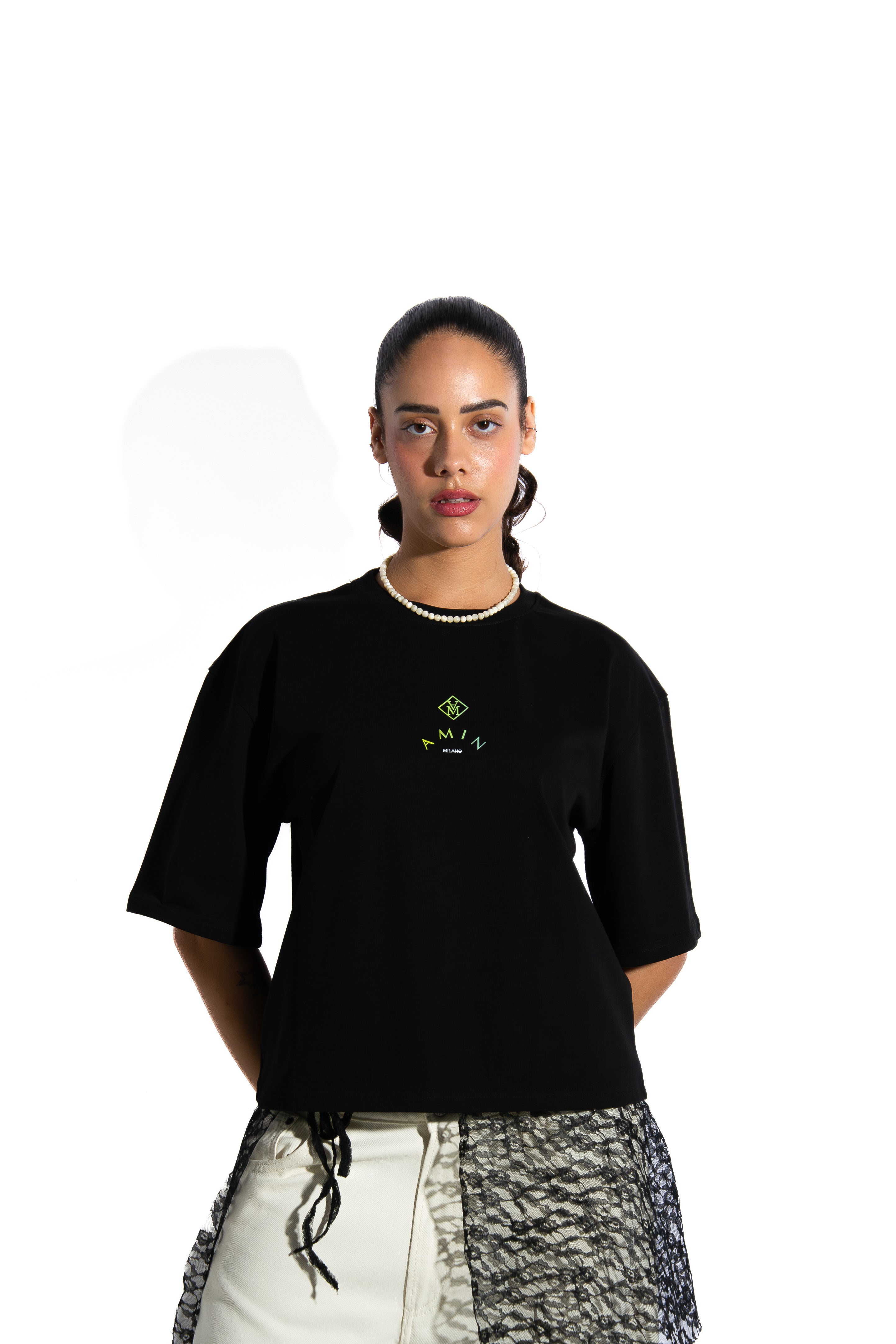 Amin Milano Core Edition T-Shirt - Logo Sfumato/Donna