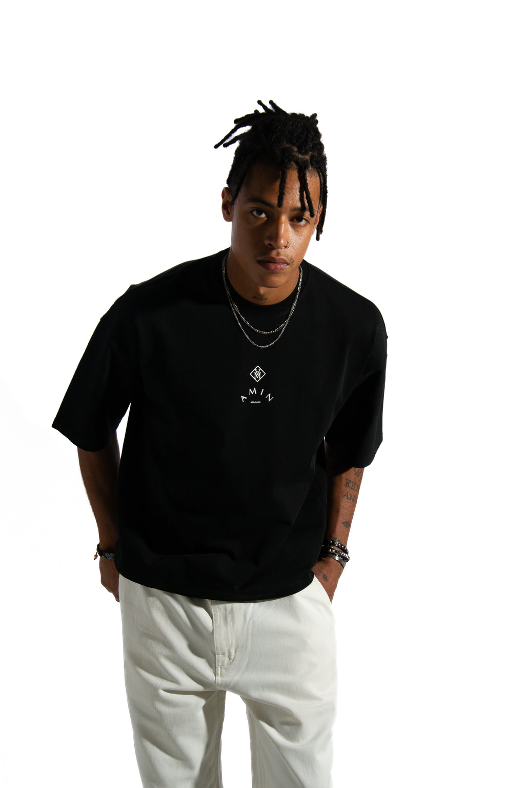 Amin Milano Core Edition T-Shirt - Logo Solido/Uomo