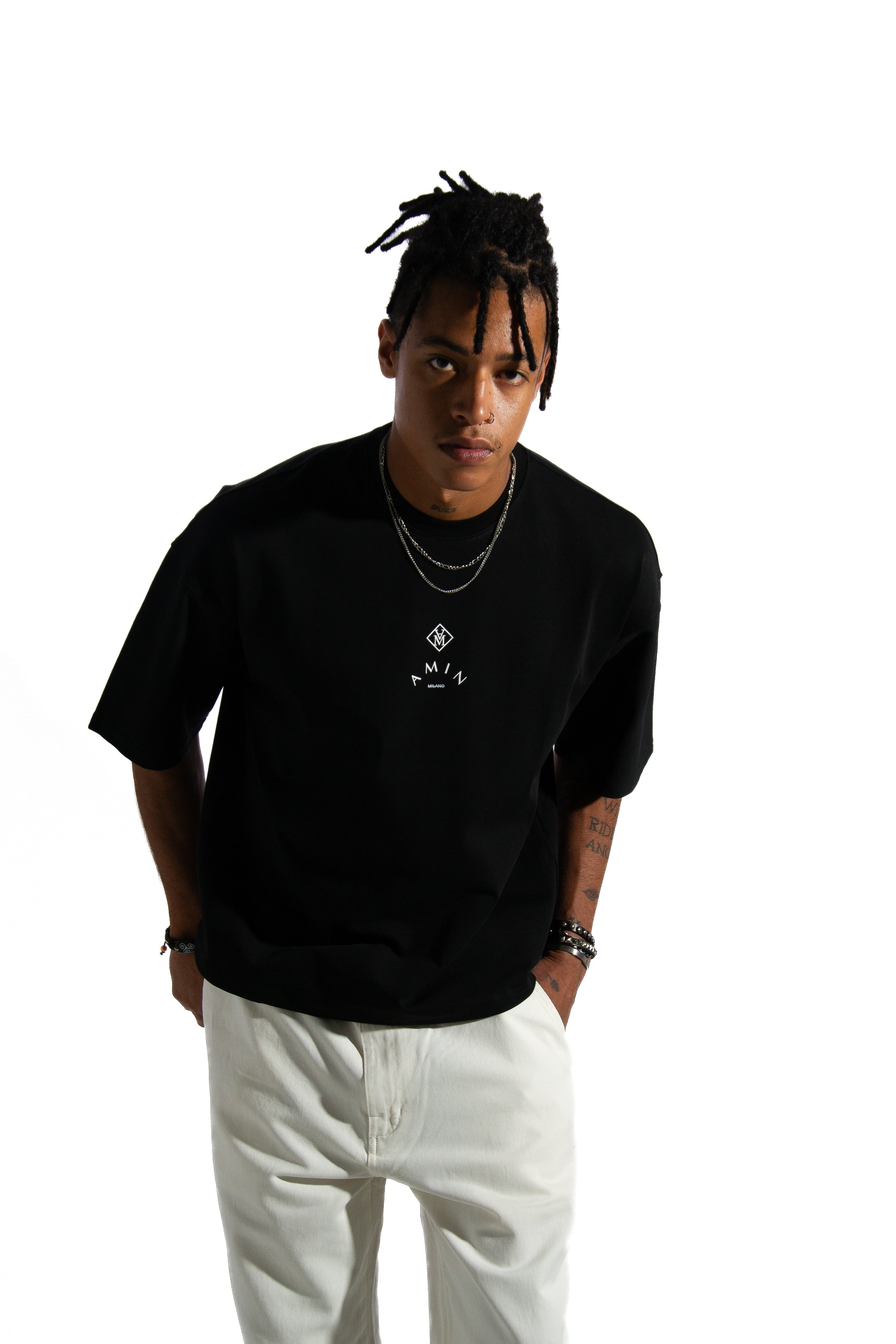 Amin Milano Core Edition T-Shirt - Logo Solido/Uomo