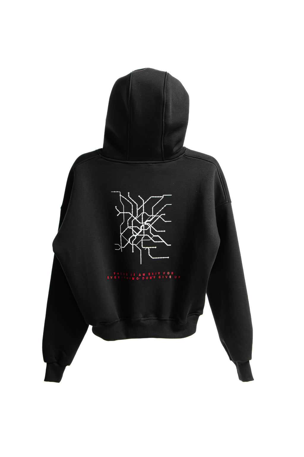 Felpa Hoodie Over Uomo – Milano Map