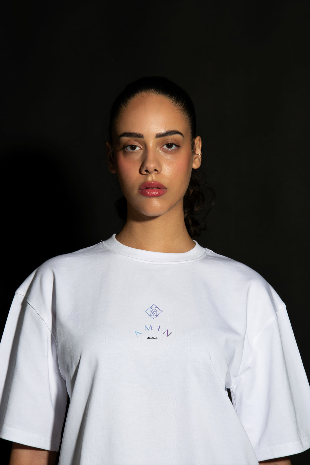 Amin Milano Core Edition T-Shirt - Logo Sfumato/Donna