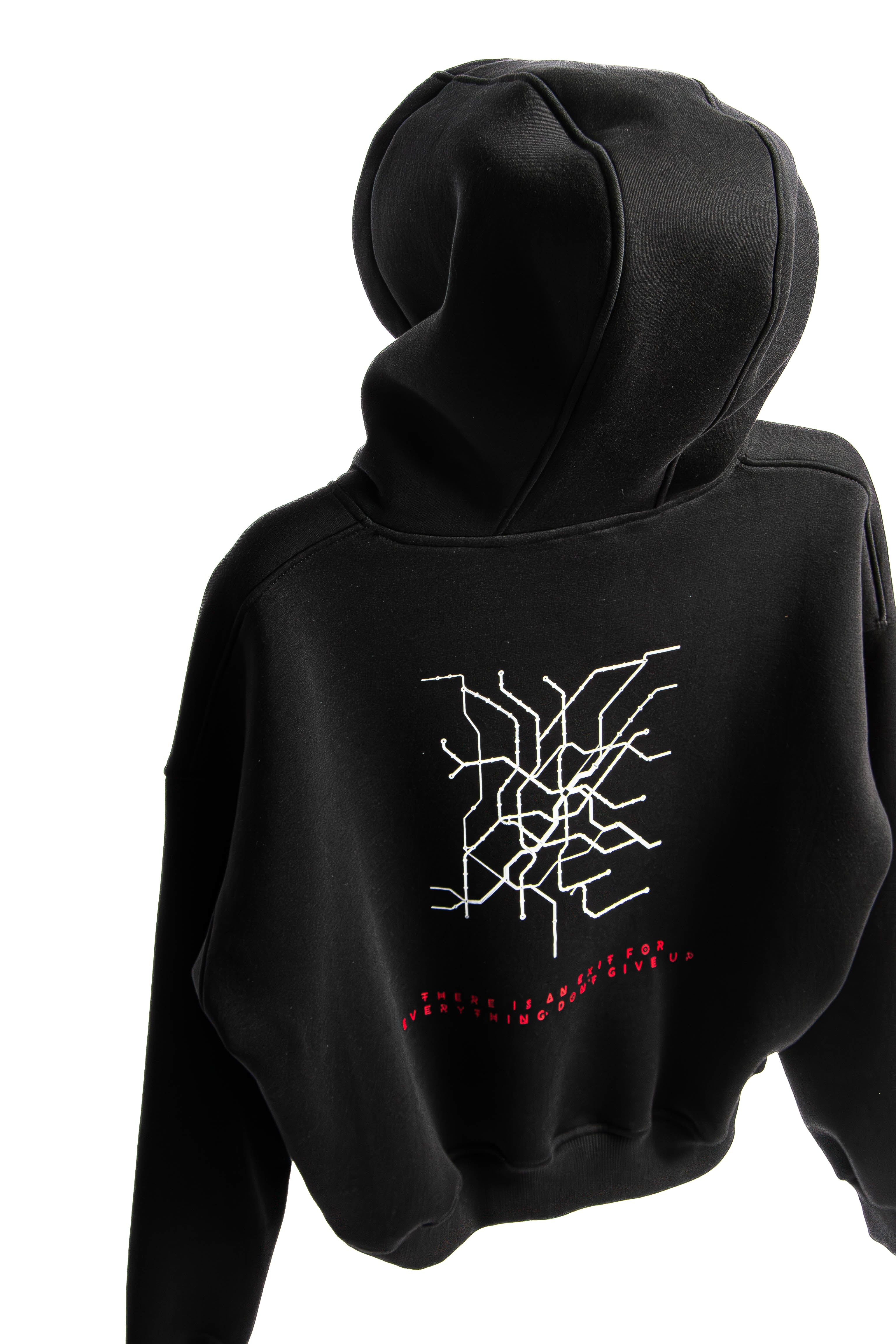 Felpa Hoodie Over Uomo – Milano Map