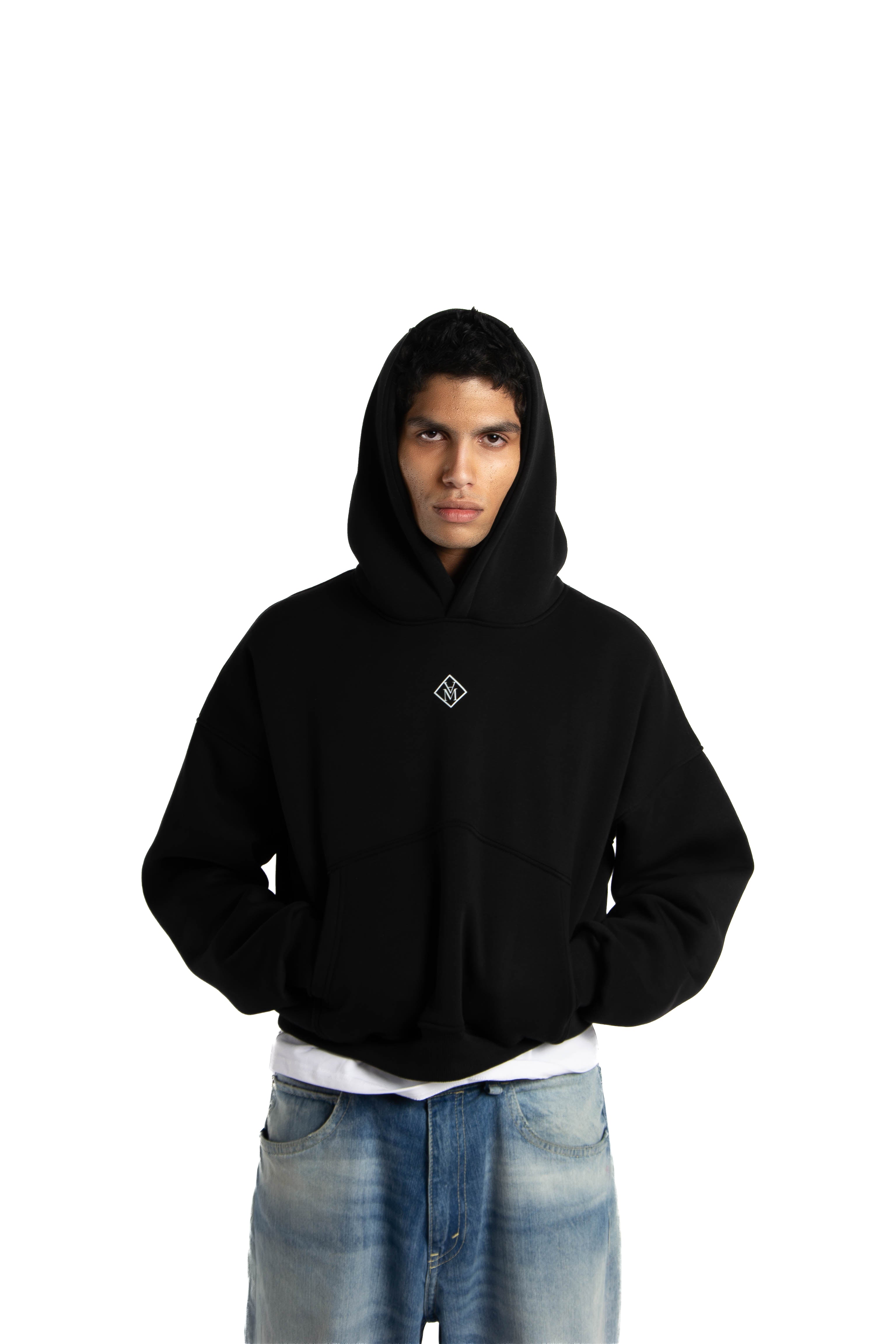 Felpa Hoodie Over Uomo – Milano Map Multicolore