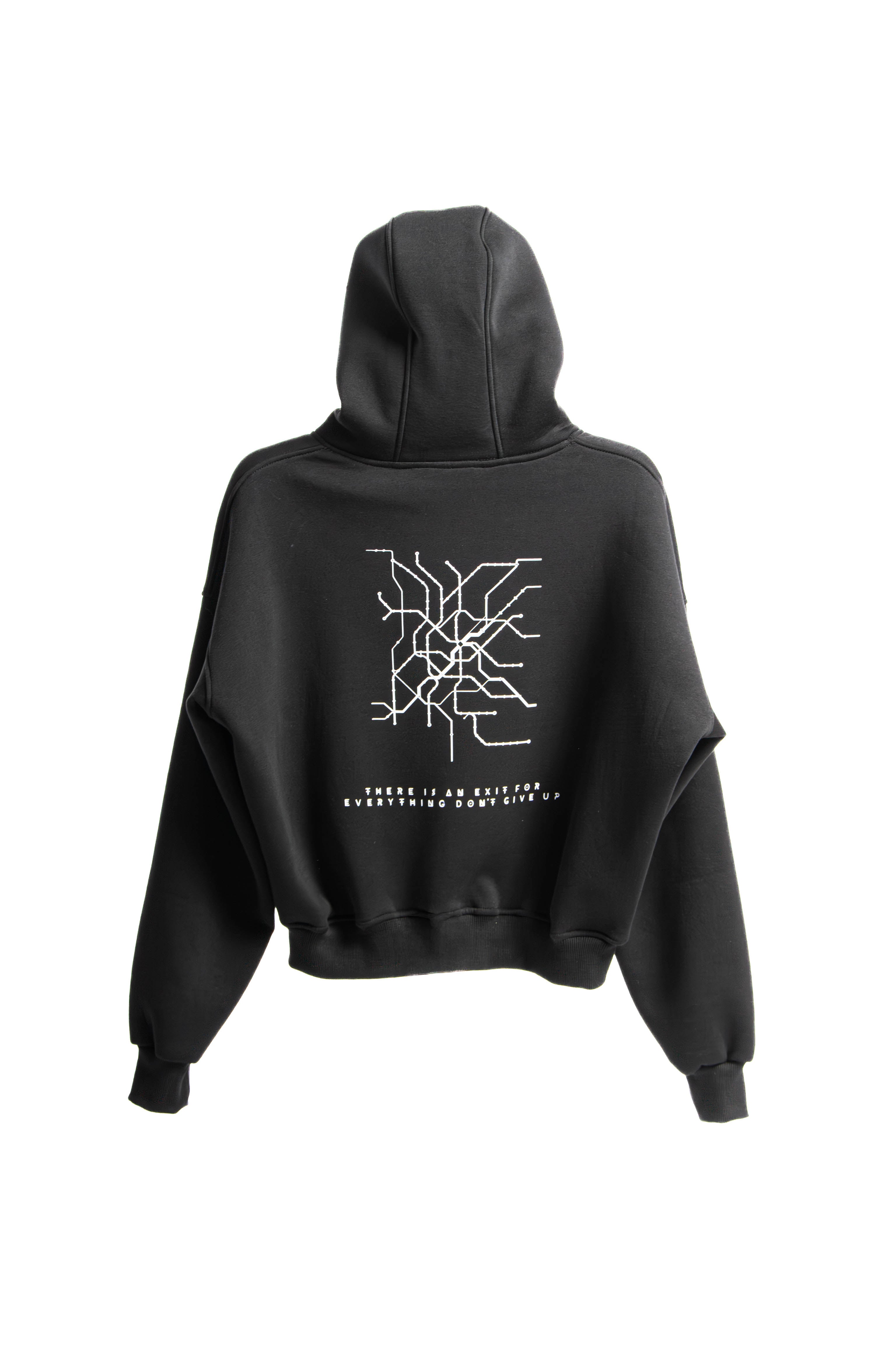 Felpa Hoodie Over Uomo – Milano Map