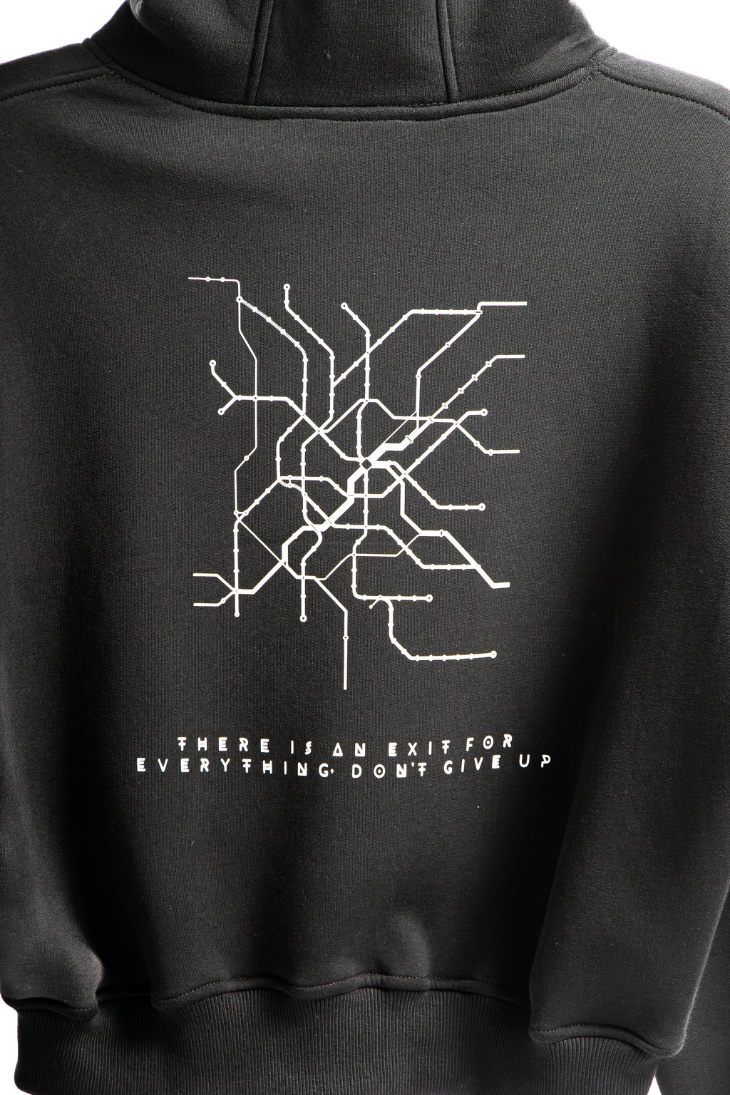 Felpa Hoodie Over Uomo – Milano Map