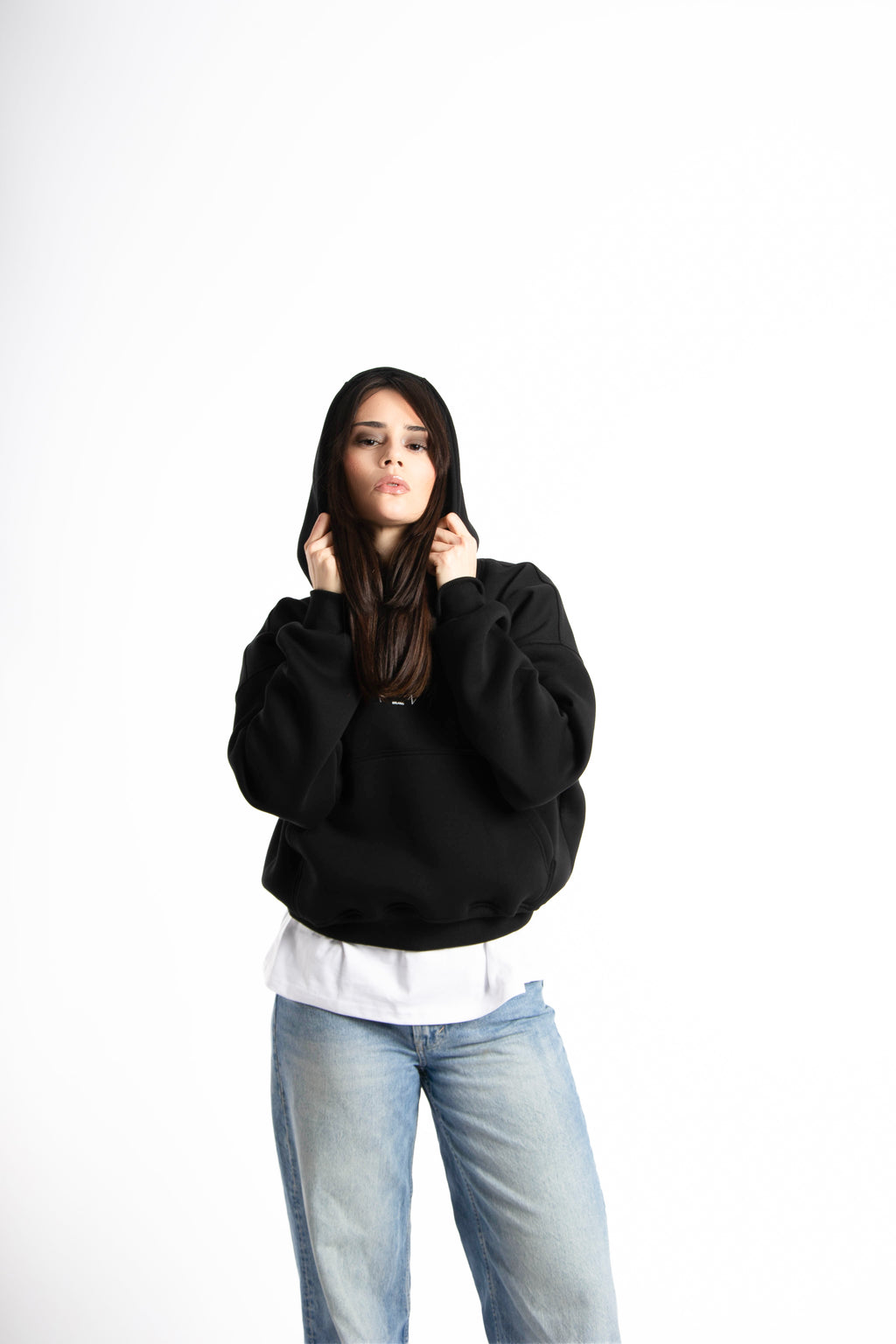 Felpa Hoodie Over Donna – Milano Map