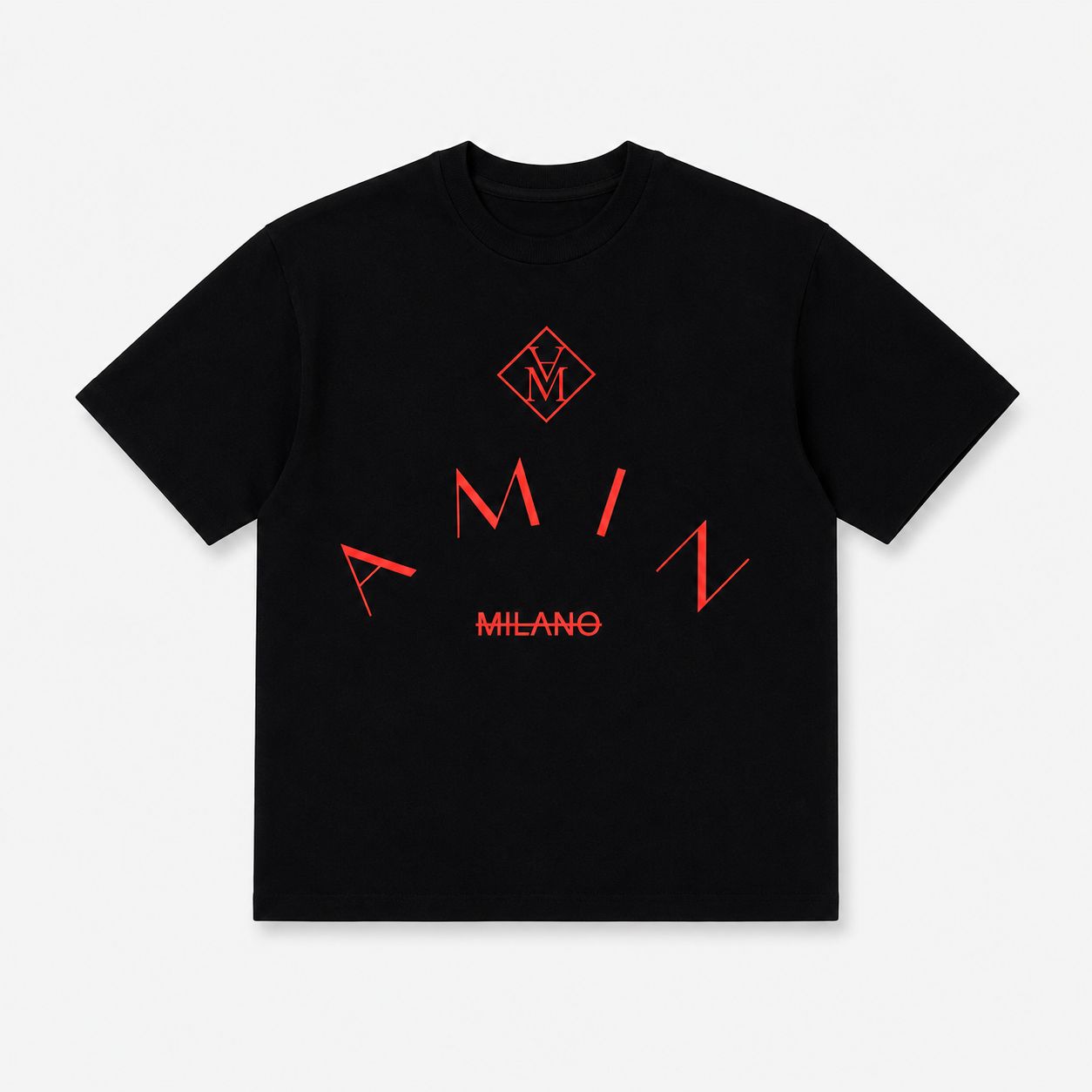 Amin Milano Oversized Cropped T-Shirt