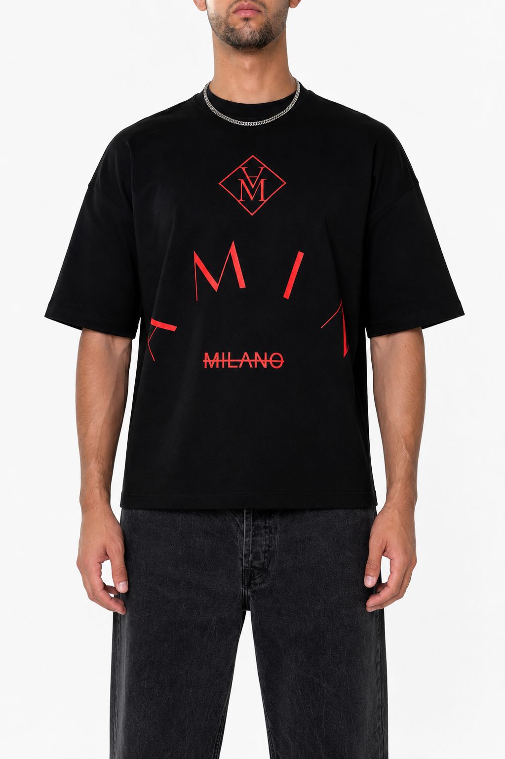 Amin Milano Oversized Cropped T-Shirt